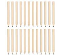 PATIKIL Lot de 24 Demi-Crayons en Vrac, Crayons Courts en Bois Pré-Taillés Mini Crayon Graphite HB pour Fournitures de Bureau en Classe