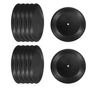 PATIKIL Lot de 24 disques vinyles vierges de 17,8 cm pour décoration murale esthétique, pour salle de musique, fête rock, décoration à faire soi-même, noir