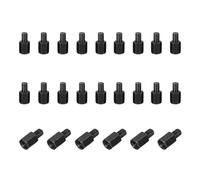 PATIKIL Lot de 24 entretoises hexagonales mâles et femelles M4 x 8 mm + 6 mm en acier au carbone pour boîtiers d'ordinateur, circuits imprimés, drones FPV, quadricoptères, noir