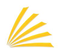 PATIKIL Lot de 25 Plumes de flèches 5 Pouces Plumes de Dinde Jaune