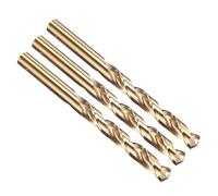 PATIKIL Lot de 3 10mm Foret Hélicoïdal Forets à Métaux à Haute Dureté | Tige Droite Jobber M35 Cobalt 5% Acier Rapide 135° Finition Or, Mèche pour Métal Acier Inoxydable Dur
