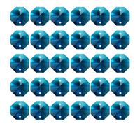 PATIKIL Lot de 30 Pendentifs en Cristal K9 Octogonaux à 2 Trous Bleu Ciel | Perles de 14 mm, pour Lustres Ornements Suspendus, pour Bricolage Décoration d'Arts et d'Artisanat