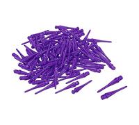 PATIKIL Lot de 30 pointes de fléchettes en plastique, filetage 2BA, pointes souples de rechange en plastique, accessoires de fléchettes à pointe souple, violet
