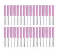 PATIKIL Lot de 32 aiguiseurs diamant pour tronçonneuse de 1,2 cm - Haute dureté - Pierre à aiguiser - Polissage - Outil d'affûtage pour tronçonneuse - Pierre à chaîne - Bijoux en bois - Rose (5 mm)