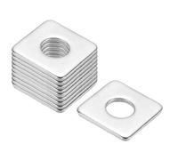 PATIKIL Lot de 36 rondelles carrées M12 x 30 x 3 mm, rondelle de support carrée, plaque de roulement en acier inoxydable 304, entretoise, matériel de fixation, écrou et boulon