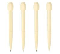 PATIKIL Lot de 4 stylos à bille amusants à encre gel noire de 0,5 mm pour répondre aux questions, choisissez ABCD Rotation décompression pour cadeau à vos amis, jaune