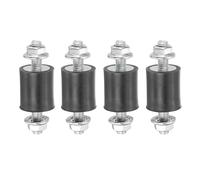 PATIKIL Lot de 4 supports d'isolateur M4 en caoutchouc 15 x 8 mm, amortisseurs anti-vibrations avec écrous de verrouillage pour moteur, compresseur d'air, moteurs (28 mm de hauteur)