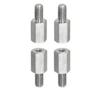 PATIKIL Lot de 4 vis d'écartement M8 x 15 mm mâle vers M5 x 20 mm femelle en acier inoxydable 304, réducteur de filetage pour carte mère PCB