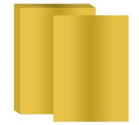 PATIKIL Lot de 40 feuilles de papier d'aluminium pour estampage à chaud - Format A4 - Pour cuir, bricolage, logo, décoration, emballage cadeau, scrapbooking, carte - Doré - 29,7 x 21,1 cm