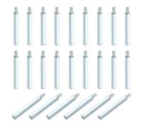 PATIKIL Lot de 48 entretoises hexagonales mâles femelles M3 x 35 mm + 6 mm, en fer plaqué zinc, pour boîtiers d'ordinateur, circuits imprimés, drones FPV, quadricoptères, argent