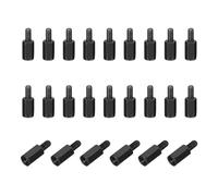 PATIKIL Lot de 48 entretoises hexagonales mâles femelles M3 x 9 mm + 6 mm en acier au carbone PCB pour boîtiers d'ordinateur, circuits imprimés, drones FPV, quadricoptères, noir