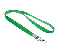 PATIKIL Lot de 5 cordons tour de cou plats de 43,2 cm, largeur de 1,5 cm, avec crochet pivotant pour porte-nom, badges, cartes d'identité, clés, vert