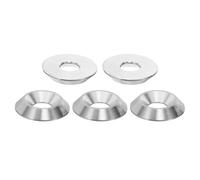 PATIKIL Lot de 5 rondelles à tête fraisée finition M10, 30 mm de diamètre, 5,5 mm de haut, en acier inoxydable 304, finition CNC, joint de tête de coupe pour construction industrielle
