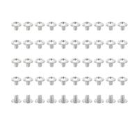 PATIKIL Lot de 50 vis à tête bombée 10#-24 x 1/4 - Vis à tête bombée à tête cruciforme en acier inoxydable UNC 304 pour appareils ménagers, meubles, pales de ventilateur de plafond