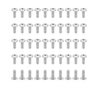 PATIKIL Lot de 50 vis à tête bombée 8#-32 x 1/2 - Vis à tête bombée en acier inoxydable UNC 304 pour appareils ménagers, meubles, pales de ventilateur de plafond