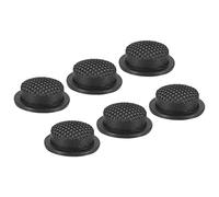 PATIKIL Lot de 6 capuchons d'interrupteur de lampe de poche LED de 1,2 cm en silicone souple pour interrupteur à bouton-poussoir, lampe de poche électrique, lampe de poche, projet de bricolage, noir