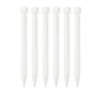 PATIKIL Lot de 6 stylos à bille amusants à encre gel noire de 0,5 mm pour répondre aux questions, choisissez ABCD Rotation décompression pour cadeau amis salle de classe Blanc