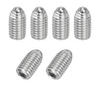PATIKIL Lot de 6 vis sans tête à pointe sphérique M12 x 20 mm en acier inoxydable 304 pour machine industrielle, meubles de maison, lieux de travail, argent