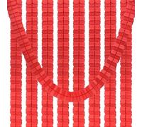 PATIKIL Lot de 9 guirlandes à quatre feuilles réutilisables en papier de soie à suspendre pour décoration de fête, mariage, 3 m, rouge