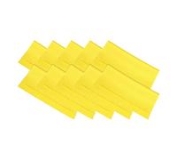 PATIKIL Lunettes Microfibre Nettoyage Tissu 6"x6", 10 Paquet Lunettes Nettoyage Tissu Doux Lingette Écran Tissu pour Caméra Lentille Lunettes Écrans en Individuel Vinyle Pochette, Jaune