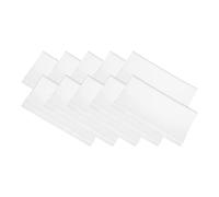 PATIKIL Lunettes Microfibre Nettoyage Tissu 7"x6", 10 Paquet Lunettes Nettoyage Tissu Doux Lingette Écran Tissu pour Caméra Lentille Lunettes Écrans en Individuel Vinyle Pochette, Blanc
