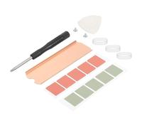 PATIKIL M.2 2280 Nvme SSD Kit De Dissipateur Thermique 75x23x5mm, Dissipateur Thermique De Mémoire pour Laptop, Radiateur De Froid en Cuivre pour Laptop, Ton Cuivré