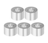 PATIKIL M10 Entretoises en Aluminium, 5 Pièces Entretoise Métallique en Aluminium 3/8" ID x 3/4" OD x 1/2" L Entretoise en Aluminium Vis de Support Ronde pour Vis 3/8" Ou M10, Argenté