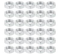 PATIKIL M10x1.0 Acier Hex Écrous, 60 Paquet Métrique Filetage Zinc Plaqué Fini Matériel Écrous Vis Boulon Fixations pour Lampes Machines Réparation 5mm Hauteur