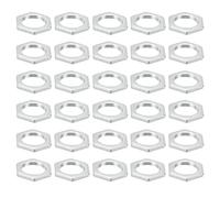 PATIKIL M14x1.0 Acier Hex Écrous, 30 Paquet Métrique Filetage Zinc Plaqué Fini Matériel Écrous Vis Boulon Fixations pour Lampes Machines Réparation 2,5 mm Hauteur