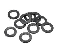 PATIKIL M15 Rondelle Plate Caoutchouc, 40 Paquet 15 mm ID 23 mm OD 2.5mm Épais Étanchéité Espaceur Joint Anneau pour Robinet Tuyau Eau Tuyau Fixation Boulon, Noir