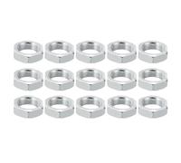 PATIKIL M18x1.0 Acier Hex Écrous, 15 Paquet Métrique Filetage Zinc Plaqué Fini Matériel Écrous Vis Boulon Fixations pour Lampes Machines Réparation 8mm Hauteur