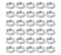 PATIKIL M18x1.0 Acier Hex Écrous, 30 Paquet Métrique Filetage Zinc Plaqué Fini Matériel Écrous Vis Boulon Fixations pour Lampes Machines Réparation 8mm Hauteur