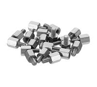 PATIKIL M2.5x5mm+4mm Mâle-Femelle Hex Entretoise, 20 Paquet Inoxydable Acier PCB Entretoises Vis pour Cartes mères, Ordinateur Boîtiers, Circuit Cartes, Électronique