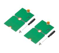 PATIKIL M2 NVME SSD Extended Adapter Card Transfer 2242, 2 pcs M.2 Extension Adapter Change to Long Size with Screwdrivers for Home Office Internet Cafés, Vert