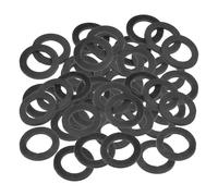 PATIKIL M25 Joint Plat En Caoutchouc, 80 Pièces 25mm DI 39mm DE 2.5mm Épais Joint D'Étanchéité Espaceur Pour Robinet Tuyau Raccord Boulon, Noir