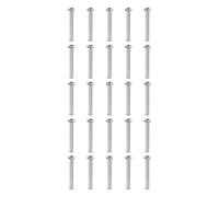 PATIKIL M2x3mm Vis Hex Chicago 3x30mm, 20Pcs Acier Inoxydable Métrique Hex Entraînement Douille Capuchon Fixation Vis Poteaux Pour Scrapbook Ceinture Cuir Album Réparation Meubles, Argent