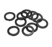 PATIKIL M32 Rondelle Plate Caoutchouc, 40 Paquet 32 mm ID 45 mm OD 4mm Épais Étanchéité Espaceur Joint Anneau pour Robinet Tuyau Eau Tuyau Fixation Boulon, Noir