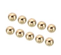 PATIKIL M4 Écrou Borgne Filetés, 20 Pcs Cache Ecrou Décoratifs en Forme de Boule d'Acier pour Éclairage de Meubles, Couleur Dorée