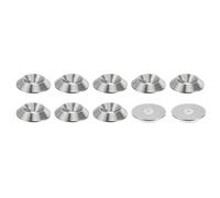 PATIKIL M4 Finition Fraisée Rondelle, 10pcs 16mm Dia. 3,2mm Grand 304 Inox Acier Finition Tasse Rondelle Vis Boulon Tête Joint pour Industriel Construction