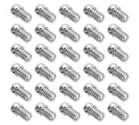 PATIKIL M4x0,7 Œillet Vis, 50 Paquet Trou Boulons Crochet Boucle Anneau Décoratif Lumière Luminaire pour Bougie suspensions Lampe Lustre DIY Projet, Argent Ton