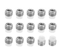 PATIKIL M4x3mm Nylon Pointe Sans-tête Vis, 15 Paquet Métrique Hex Douille Tête Coupe pointe Anti Glissement Ensemble Vis Interne Hex Matériel d'entraînement, 304 Inox Acier