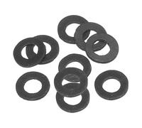 PATIKIL M5 Joint Plat En Caoutchouc, 10 Pièces 5mm DI 12mm DE 2mm Épais Joint D'Étanchéité Espaceur Pour Robinet Tuyau Raccord Boulon, Noir