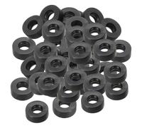 PATIKIL M5 Joint Plat En Caoutchouc, 100 Pièces 5mm DI 12mm DE 4.5mm Épais Joint D'étanchéité Espaceur Pour Robinet Tuyau Raccord Boulon, Noir