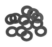 PATIKIL M5 Joint Plat En Caoutchouc, 12 Pièces 5mm ID 12mm OD 1mm Épais Joint D'étanchéité Espaceur Anneau Pour Robinet Tuyau Raccord Boulon, Noir