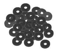PATIKIL M5 Joint Plat En Caoutchouc, 120 Pièces 5mm Diamètre Intérieur 18mm Diamètre Extérieur 2mm Épaisseur Joint D'étanchéité Espaceur Pour Robinet Tuyau Raccord Boulon, Noir