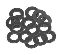 PATIKIL M5 Joint Plat En Caoutchouc, 16 Pièces 5mm DI 12mm DE 2mm Épais Joint D'étanchéité Espaceur Pour Robinet Tuyau Raccord Boulon, Noir