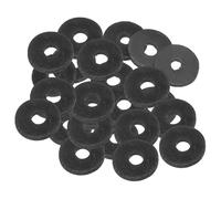 PATIKIL M5 Joint Plat En Caoutchouc, 24 Pièces 5mm ID 18mm OD 2mm Épais Joint D'étanchéité Espaceur Rondelle Pour Robinet Tuyau Raccord Boulon, Noir