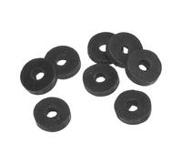 PATIKIL M5 Joint Plat En Caoutchouc, 8 Pièces 5mm ID 13mm OD 4mm Épais Joint D'étanchéité Espaceur Rondelle Pour Robinet Tuyau Raccord Boulon, Noir