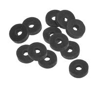 PATIKIL M5 Joint Plat En Caoutchouc, Lot De 12, Diamètre Intérieur 5mm, Diamètre Extérieur 13mm, Épaisseur 4mm, Joint D'étanchéité Espaceur Pour Robinet Tuyau Raccordement Boulon, Noir