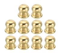 PATIKIL M5x0,8 Filetage Laiton Capuchon Écrous Bouton, 10 Paquet Lampe Embout Décoratif Vis Bouchons Écrou Poignée Bouton Décoratif pour Éclairage Meubles Armoire, 10 mm